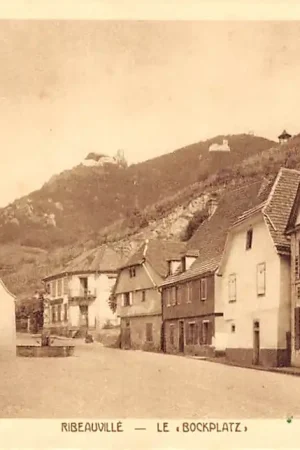 Frankrijk Ribeauville Le Bockplatz Hotel Restaurant Au Cheval Blanc Colmar France Europa HC27830 Ekspresowa dostawa