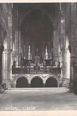 Italia Verona Interno Chiesa S. Zeno Fotokaart Italia Europa HC27760 Rabat