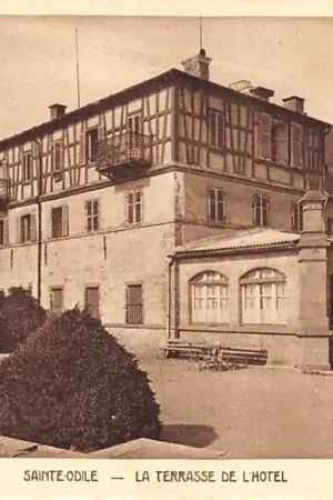 Frankrijk Sainte-Odile La Terrasse de l'Hotel France Europa HC27744 Autentyczny