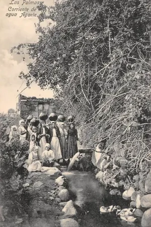 Spanje Gran Canaria Las Palmas Corriente de agua Agaete Espa\\u00f1a Spain Europa HC26916 Wyprzedaż