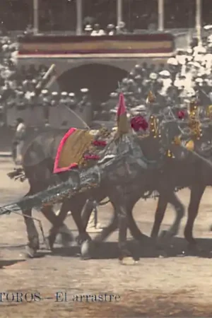 Spanje Valencia Corrida de Toros El arrastre Fotokaart Espa\\u00f1a Spain EuropaHC26872 Autentyczny