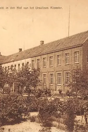 Bezpieczna płatność België Meerle Zicht in den Hof van het Ursulinen Klooster 1934 Europa HC26975