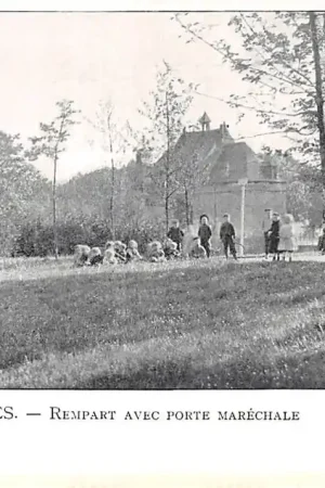 Zwrot pieniędzy België Brugge Bruges Rempart avec Porte Marechale 1900 Europa HC26577