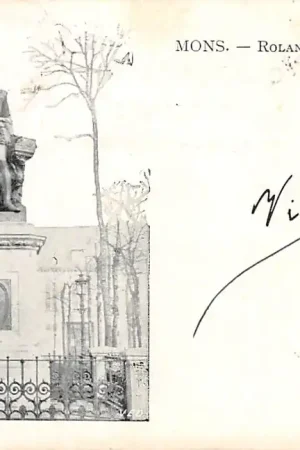 België Bergen Mons Roland de Lassus Monument 1902 Europa HC26574 Szybka dostawa