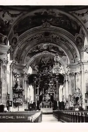 Oostenrijk Weiz Innenansicht d. Weizenbergkirche Fotokaart 1949 Österreich Austria Europa HC26336 Darmowa dostawa