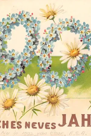 Najlepsza cena Duitsland Frohliches neues Jahr 1904 Reliëfkaart Fantasie Vintage Deutschland Europa HC25667