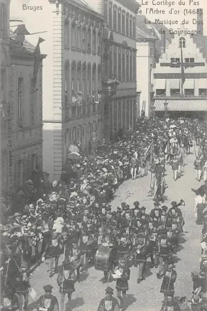 België Brugge Bruges Cortege du Pas de l\\u2019Arbre d\\u2019or (1468) Le Musique du Duc de Bourgogne Europa HC25129 Wyprzedaż