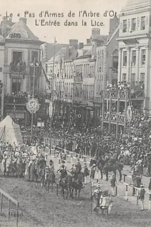 Rabat België Brugge Bruges Le Cortege du Pas de L\\u2019Abre d\\u2019or L'Entree dans la Lice Europa HC25119