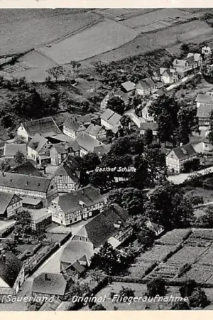 Duitsland Oberkirchen Luftkurort Sauerland Original Fliegeraufnahme 1933 Deutschland Europa HC24843 Autentyczny