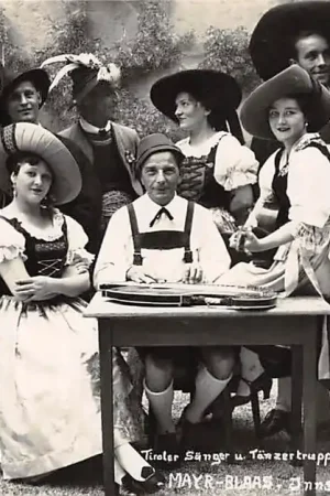 Zwrot pieniędzy Oostenrijk Innsbruck Fotokaart Tiroler Sanger u. Tanzertruppe Mayr-Blaas Muziek Österreich Austria Europa HC24781