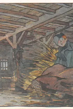 Frankrijk WO1 1914-1918 La journee du Poilu Le reveil Militair Illustrator Paul Chambry France Europa HC24310 Rabat