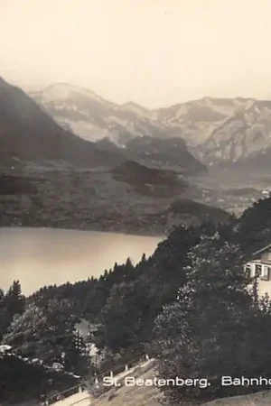 Zwitserland St. Beatenberg Bahnhof Niesen u. Stockhorn Station Spoorwegen Schweiz Suisse Switzerland Europa HC23946 Ekspresowa dostawa