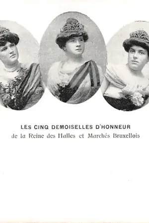 Oferta limitowana België Brussel Bruxelles Le cinq demoiselles d'honneur de la Reine des Halles et Marches Bruxelloius Europa HC23752