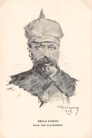 Tani België WO1 1914-1918 Raad van Vlaanderen Emile Dumon Illustrator A. Perquy Spotprent Militair Europa HC23629