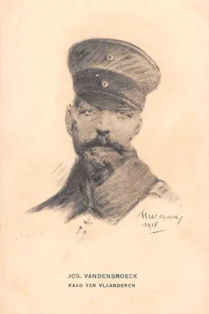 Darmowa dostawa België WO1 1914-1918 Raad van Vlaanderen Jos. Vandenbroeck Spotprent Militair Europa HC23627