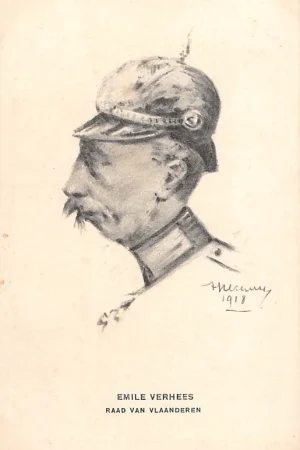 België WO1 1914 1918 Raad van Vlaanderen Emile Verhees Illustrator A. Perquy Spotprent Militair Europa HC23625 Najlepsza cena