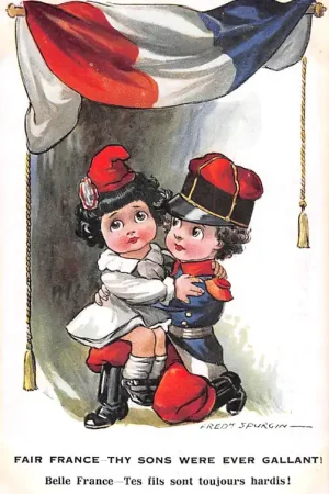 Wyprzedaż Engeland Frankrijk WO1 1914-1918 Fair France thy sons were ever gallant! Illustrator Fred Spurgin England Europa HC23417