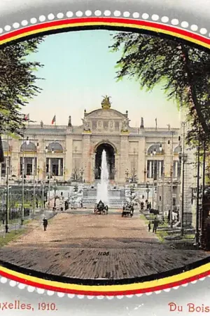 Oryginalny België Brussel Du Bois de la Cambre Exposition de Bruxelles 1910 Europa HC23065