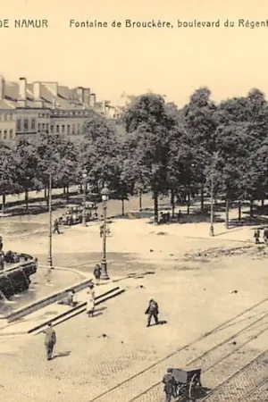België Brussel Bruxelles Porte de Namur 1920 Trams Fontaine de Brouckere Boulevard du Regent et avenue des Arts Europa HC23060 Wysoka jakość