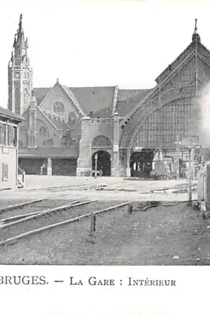 België Brugge Het Station Bruges La Gare Interieur Trein Spoorwegen Europa HC22419 Najlepsza cena