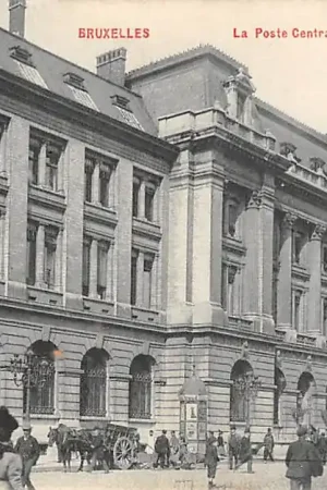 België Brussel Bruxelles La Post Centrale Hoofd postkantoor 1911 Europa HC22418 Zamów teraz