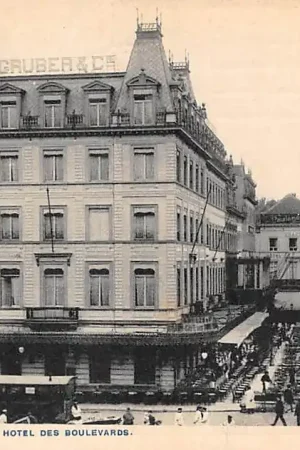 Zamów teraz België Brussel Bruxelles Grand Hotel des Boulevards Tram 1908 Europa HC22416
