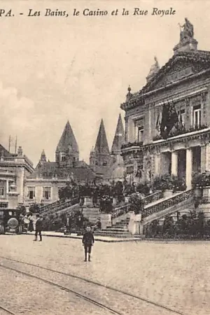 Darmowa dostawa België Spa Les Bains, ke Casino et la Rue Royale 1919 Tram Europa HC22406