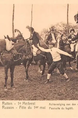 België Rutten 1e Meifeest Achtervolging van den vluchteling Tongeren Europa HC22386 Tani