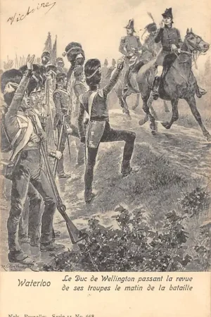 Ekspresowa dostawa België Engeland Le duc de Wellington passant la revue de ses troupes la matin de la bataille Militair England Great Britain Europa HC22379