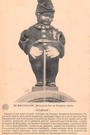 Wyprzedaż België Brussel Bruxelles Manneken-Pis en Chasseur Alpin Europa HC22274