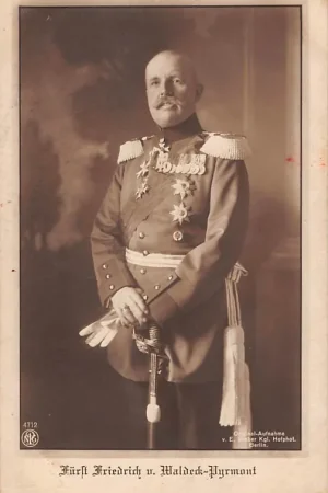 Duitsland WO1 1914-1918 Furst Friedrich v. Waldeck Pyrmont Koningshuis Militair Deutschland Europa HC22272 Darmowa dostawa