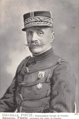 Popularny Frankrijk WO1 1914-1918 General Foch Commandant l'armee de Flandre Militair France Europa HC21989