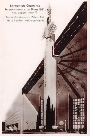 Darmowa dostawa France Paris Exposition Coloniale 1931 Entree Principale du Palais Est de la section Metropolitaine France Europa HC21268