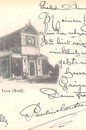 Franrijk Loos Eglise de Loos Nord 1902 France Europa HC21095 Bezpieczna płatność