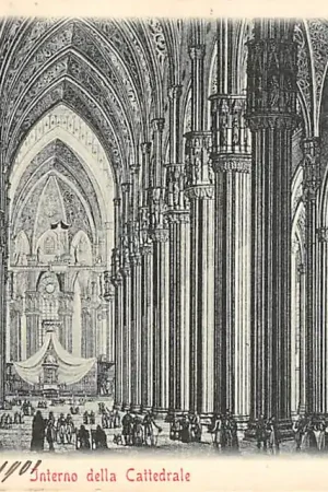 Ostatnia szansa Italië Milano Interna dello Cattedrale 1901 Italia Europa HC21085
