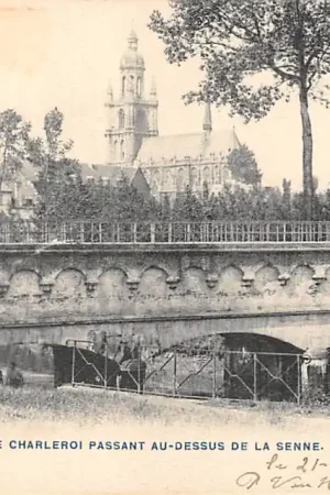 Bezpieczna płatność België Halle Hal Le canal de Charleroi passant Au-Dessus de la Senne 1905 Europa HC20763