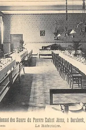 Darmowa dostawa België Borsbeek Antwerpen Anvers Pensionnat du Pauvre Enfant Jesus La Refectoire 1907 Europa HC20670