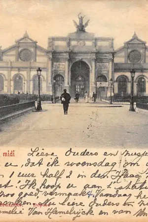 België Brussel Bruxelles La Gare Midi 1902 Station Spoorwegen HC20650 Bezpieczna płatność