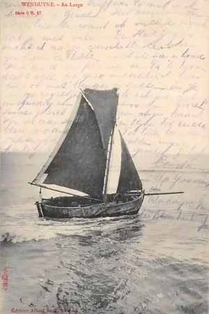 België Wenduine Wenduyne Au Large Vissersschip 1905 De Haan Europa HC20609 Ostatnia szansa