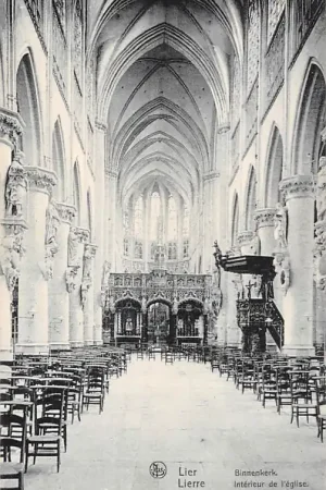 Ekspresowa dostawa België Lier Lierre Binnen kerk 1908 Europa HC20606