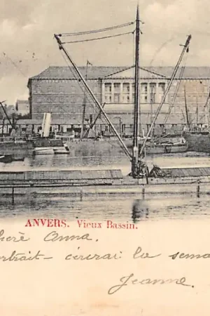 België Antwerpen Anvers Vieux Bassin 1901 Binnenvaart schepen Scheepvaart Europa HC20599 Oferta limitowana