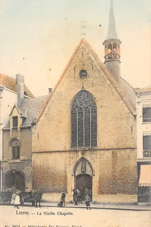 België Lier Lierre La vieille Chapelle 1908 Europa HC20528 Autentyczny