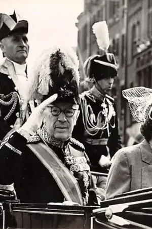 Zamów teraz Koningshuis Z.M. Koning Gustaaf VI van Zweden en H.M. Koningin Juliana bij de intocht te Amsterdam op 26 April 1955 Sweden Sverige Auropa HC20267