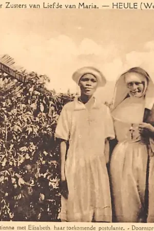 Zuid-Afrika Missiën der zusters van Liefde van Maria Heule West-Vlaanderen Moeder Marie-Prudentienne met Elisabeth haar toekomende postulante Doornspruit Transvaal Afrika Africa België HC20179 Tylko dziś