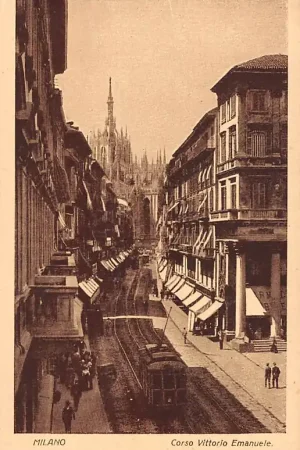 Italië Milano Tram Corso Vittorio Emanuele Italia Europa HC20144 Niska cena