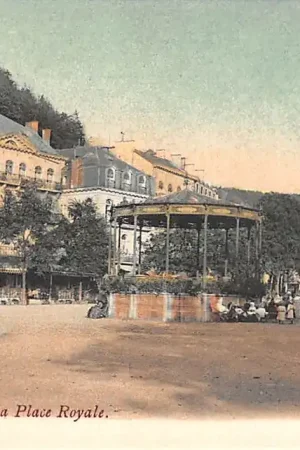 Autentyczny België Spa Le Kiosque et la Place Royale Europa HC20060