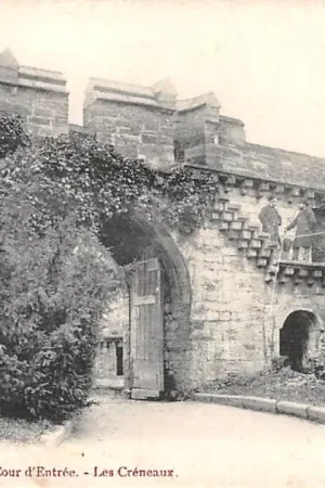 België Antoing Chateau Cour d'Entree Les Creneaux 1904 Kasteel Europa HC19098 Autentyczny