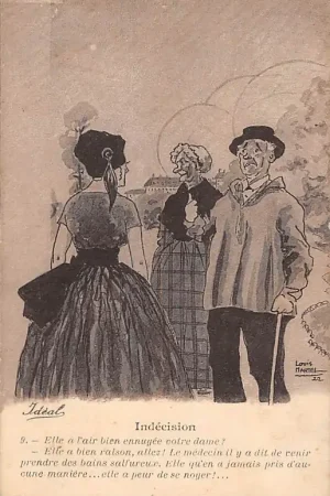 Frankrijk Humor Undecision Illustrator Louis Martel 22 France Europa HC19092 Najlepsza cena