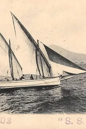 Italië Livorno Zeilschip Scheepvaart 1901 Italia Europa HC18921 Popularny