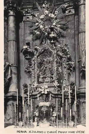 Oferta limitowana Tsjechië Praha Jezulatko v chrame panny Marie vitezne Fotokaart Czech Republic Europa HC18873